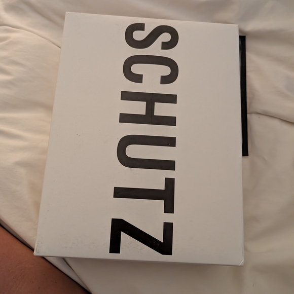 Schutz Ariella Clear Strap Nude Heels - Picture 3 of 5